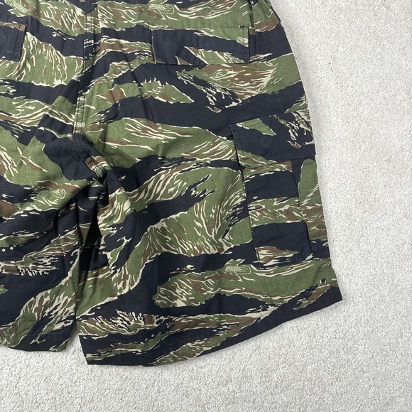 Vintage 90s Tru Spec Tiger Stripe Camo Cargo Shorts Men's Size XL Hunting - Picture 13 of 13
